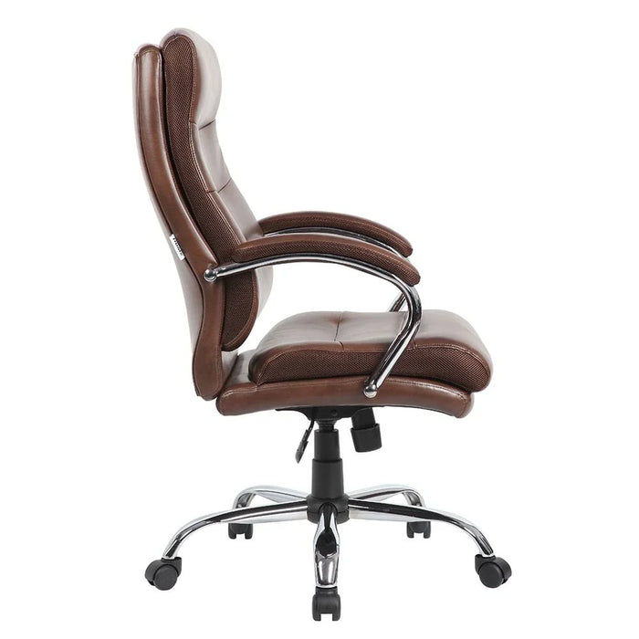 Harland High Back Office Chair - Dark Brown - With 2-Year Warranty