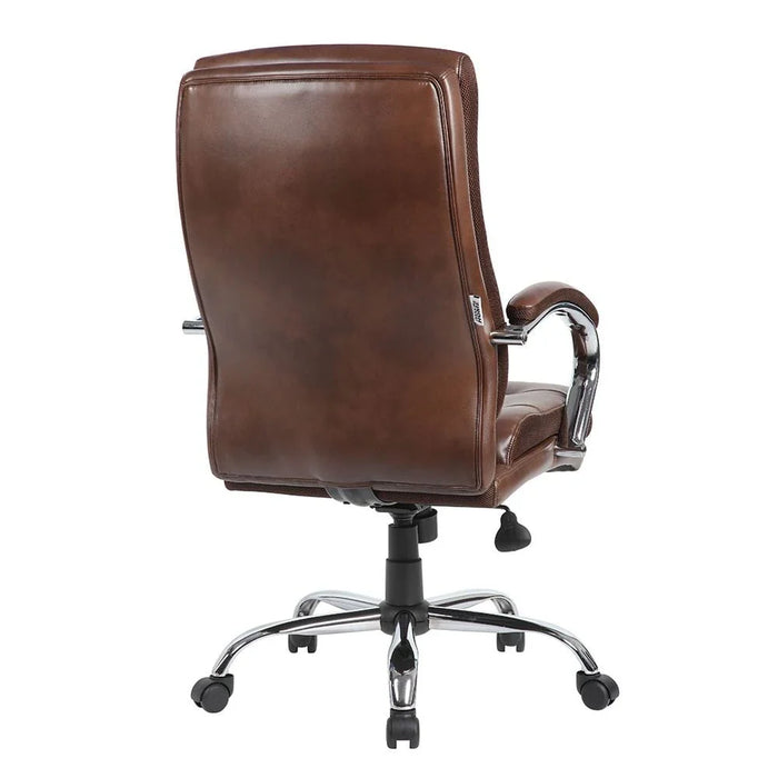 Harland High Back Office Chair - Dark Brown - With 2-Year Warranty