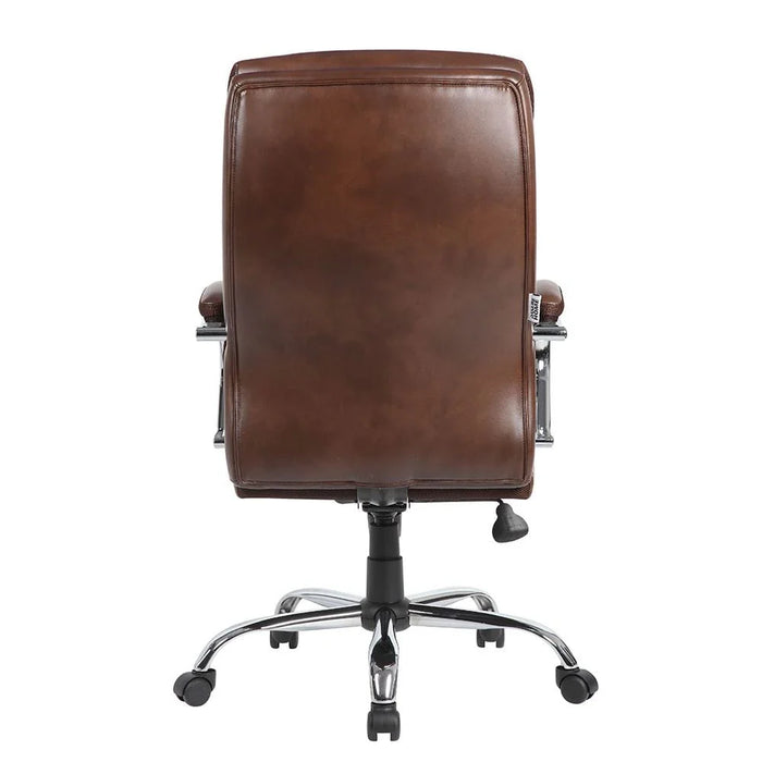 Harland High Back Office Chair - Dark Brown - With 2-Year Warranty