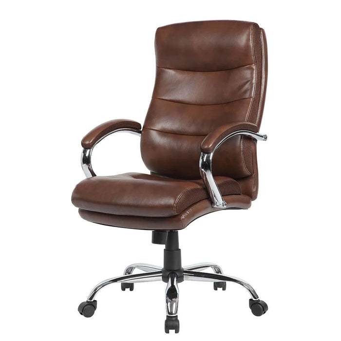 Harland High Back Office Chair - Dark Brown - With 2-Year Warranty