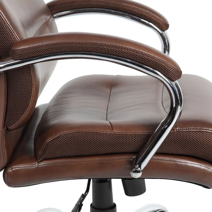 Harland High Back Office Chair - Dark Brown - With 2-Year Warranty