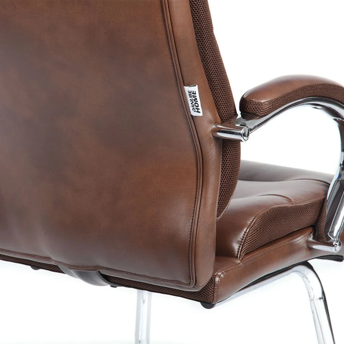 Harland Visitor Back Office Chair-Dark Brown