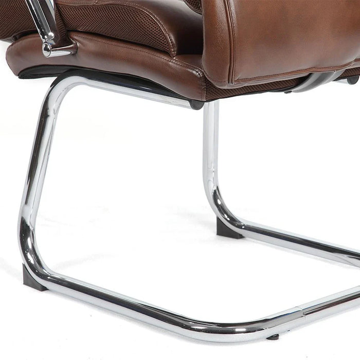 Harland Visitor Back Office Chair-Dark Brown