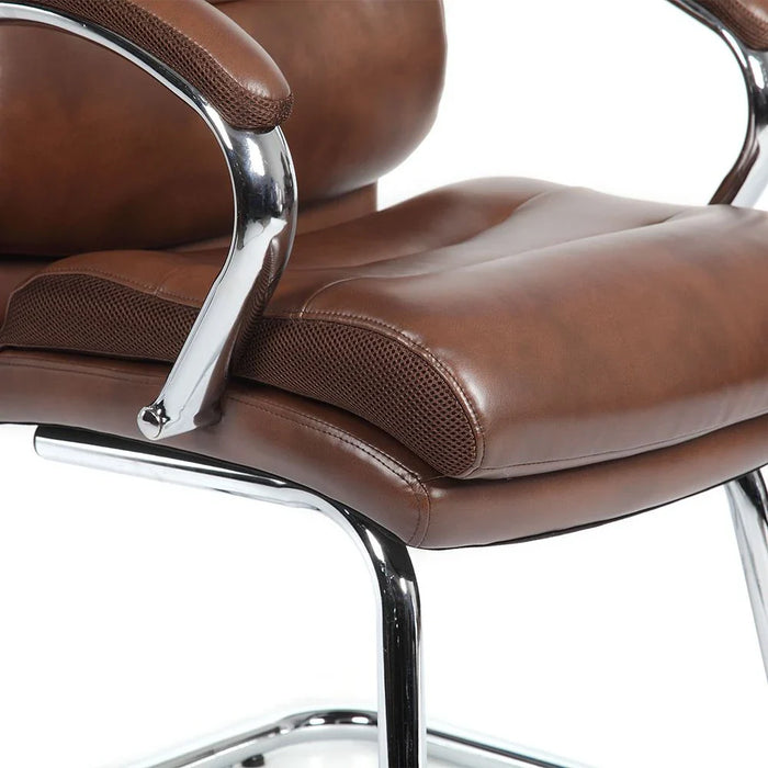Harland Visitor Back Office Chair-Dark Brown
