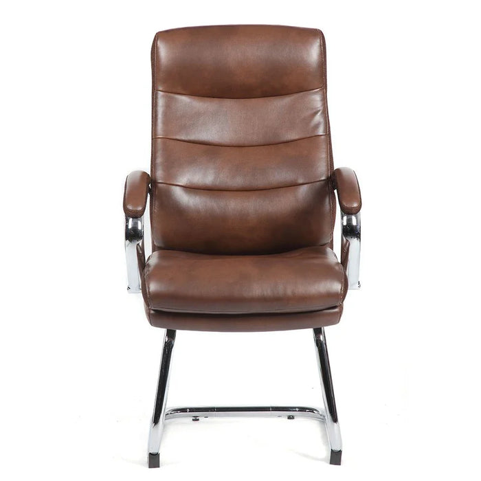 Harland Visitor Back Office Chair-Dark Brown