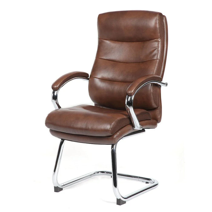 Harland Visitor Back Office Chair-Dark Brown