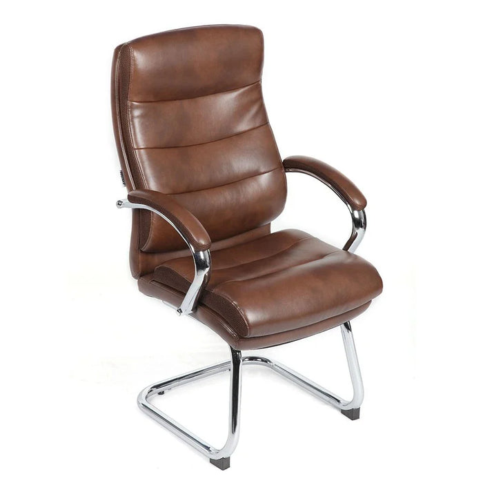 Harland Visitor Back Office Chair-Dark Brown