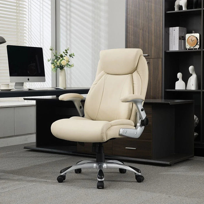 Tyrell High Back Office Chair - Beige - With 2-Year Warranty