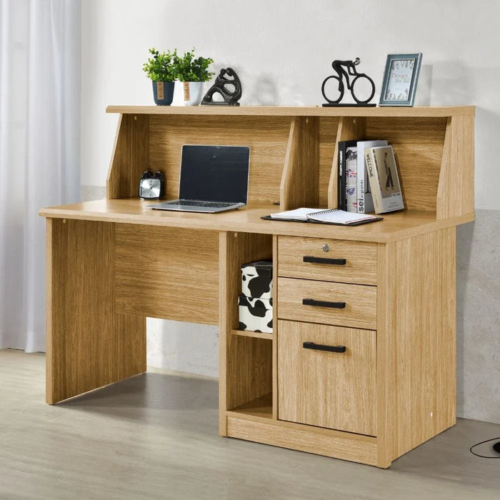 Neptune Study Desk Ð Oak/Beige Ð With 2-Years Warranty