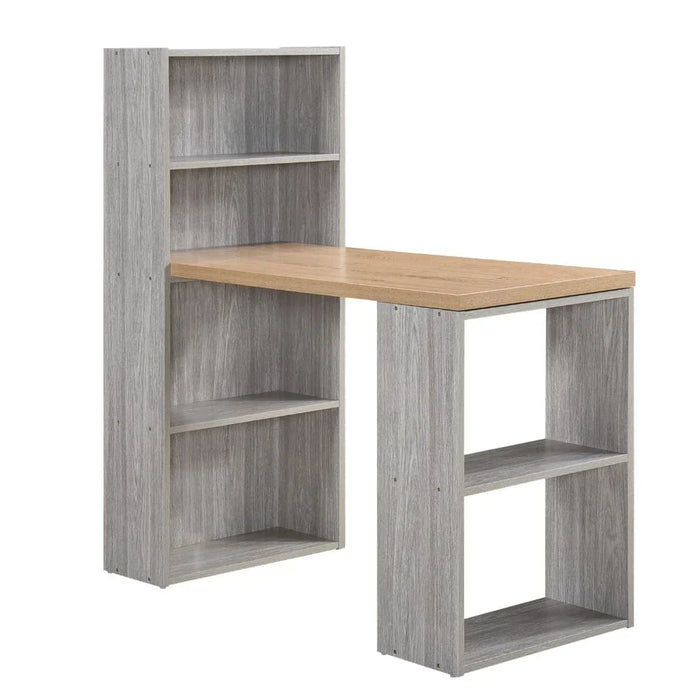 Haslem Writing Desk-Grey/Beige-With 2-Years Warranty