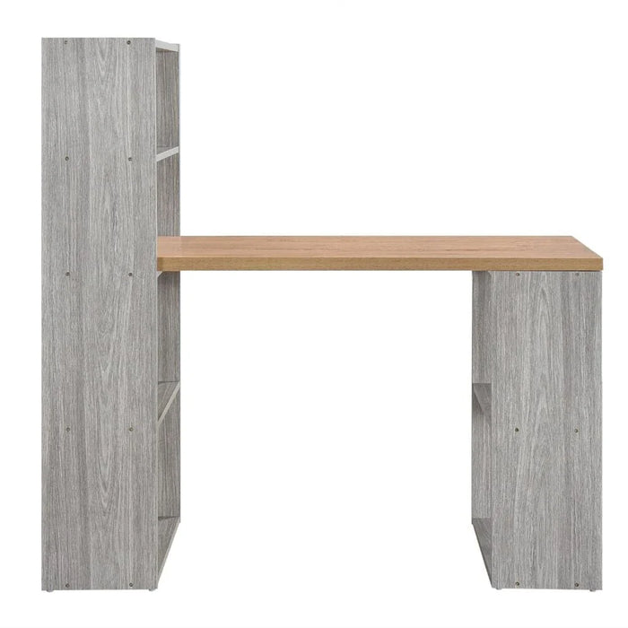 Haslem Writing Desk-Grey/Beige-With 2-Years Warranty