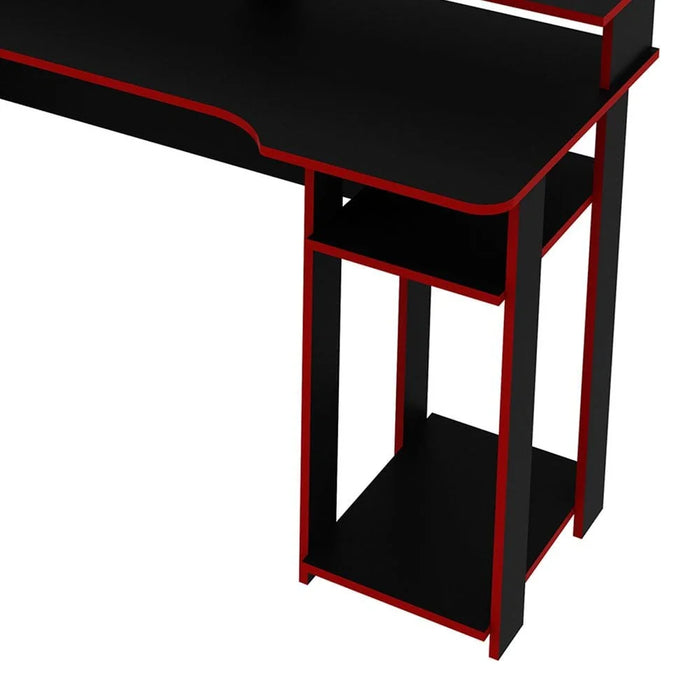 Atlaz Gaming Desk - Red/Black