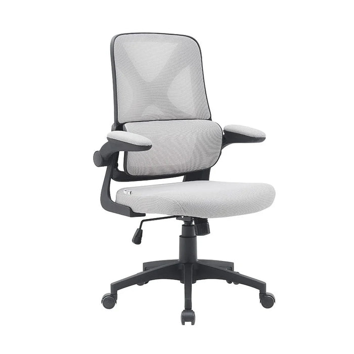 Nevel Mid Back Office Chair-Grey/Black-With 3-Year Warranty
