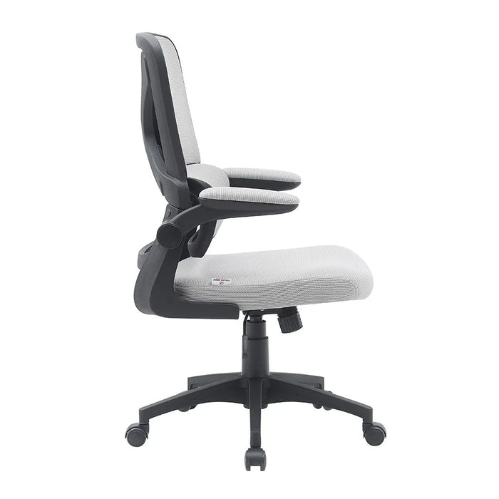 Nevel Mid Back Office Chair-Grey/Black-With 3-Year Warranty