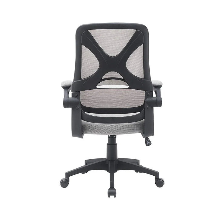 Nevel Mid Back Office Chair-Grey/Black-With 3-Year Warranty