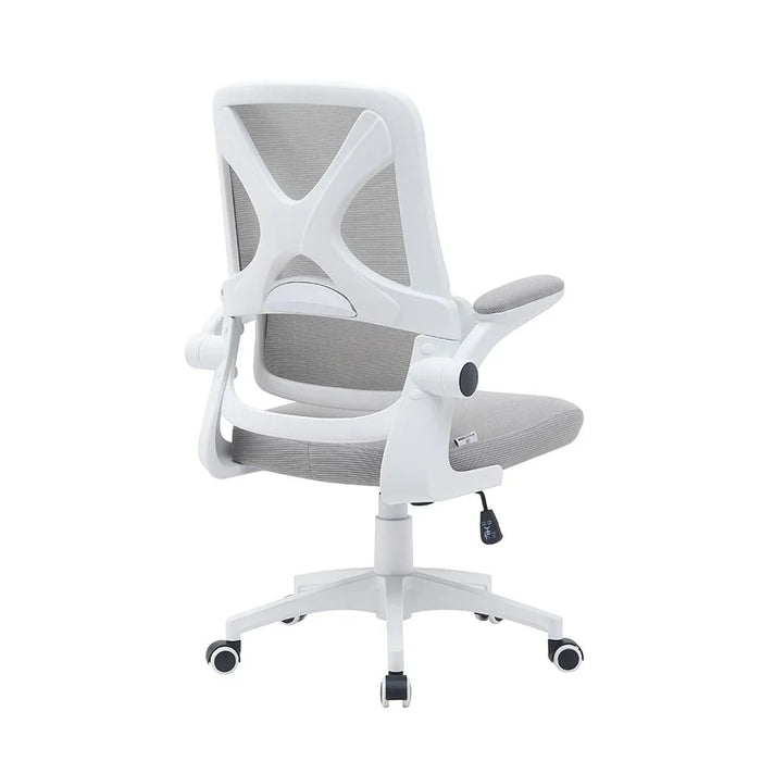 Nevel Mid-Back Office Chair-Grey/White-With 3-Year Warranty