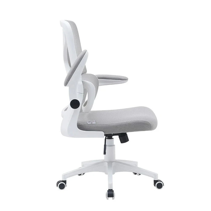 Nevel Mid-Back Office Chair-Grey/White-With 3-Year Warranty
