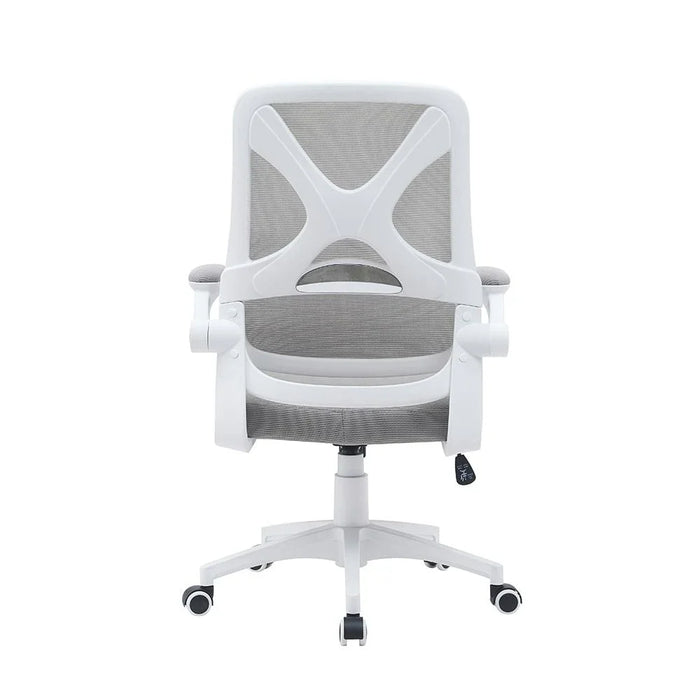Nevel Mid-Back Office Chair-Grey/White-With 3-Year Warranty