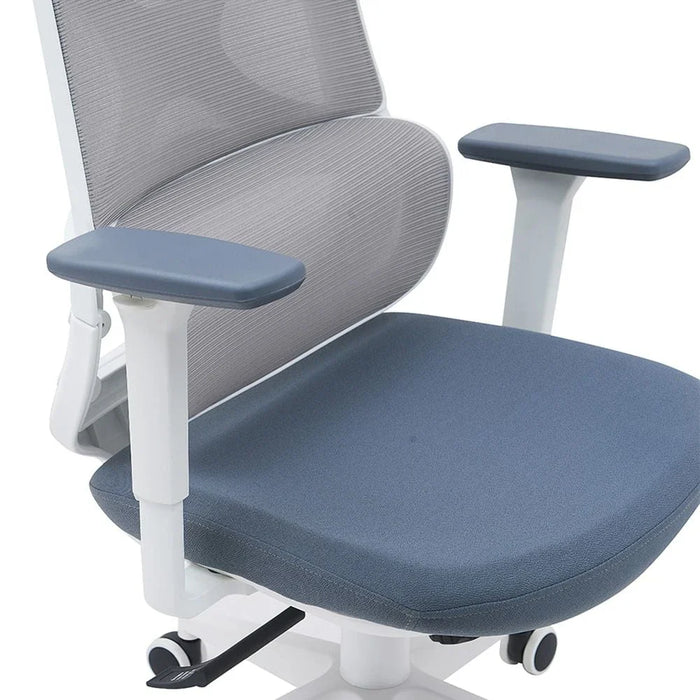 Norway High-Back Office Chair-Grey/White-With 3-Year Warranty