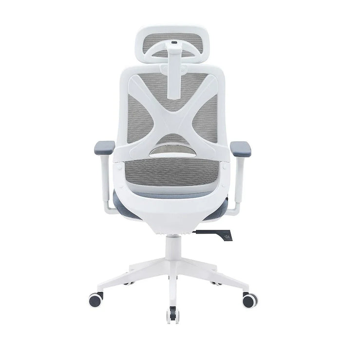 Norway High-Back Office Chair-Grey/White-With 3-Year Warranty