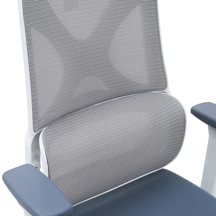 Norway High-Back Office Chair-Grey/White-With 3-Year Warranty