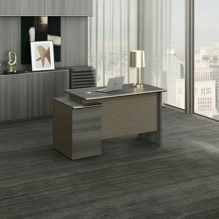Eupen Office Desk - Grey - With 5-Year Warranty