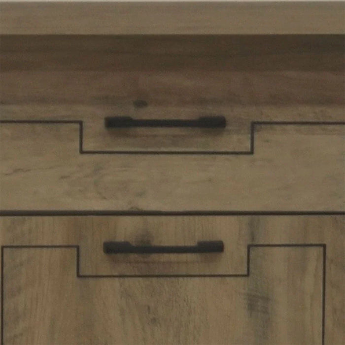 Swann 1-Door & 1-Drawer Study Desk - Summer Oak/Pearl White - With 2-Year Warranty