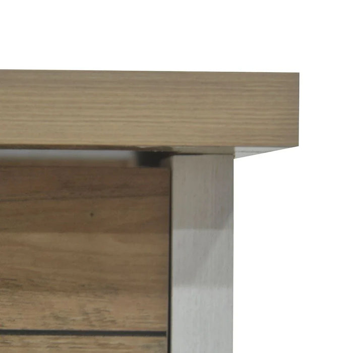 Swann 1-Door & 1-Drawer Study Desk - Summer Oak/Pearl White - With 2-Year Warranty