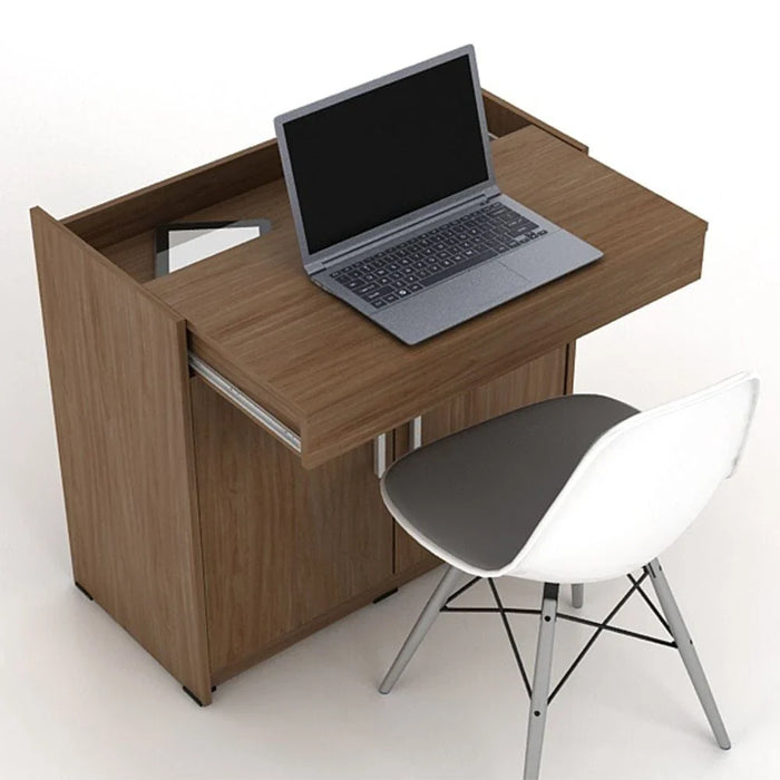 Ovela 2 Door Study desk With Pull-out top table-Walnut