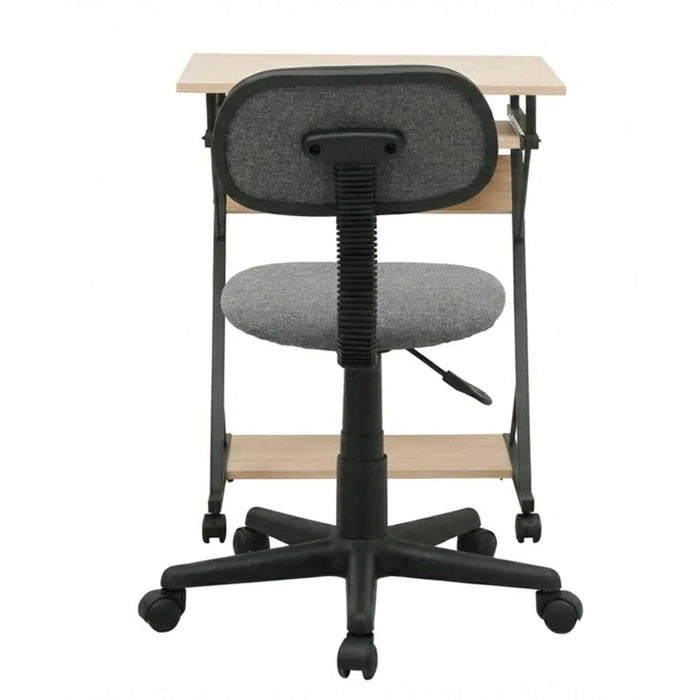 Anhalt Set Of 2 Of Desk And Study Chair -Light Oak/Grey