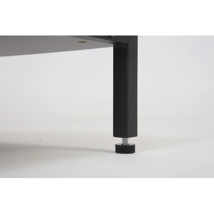 Bremen Gaming Desk With  Open Shelves -Black
