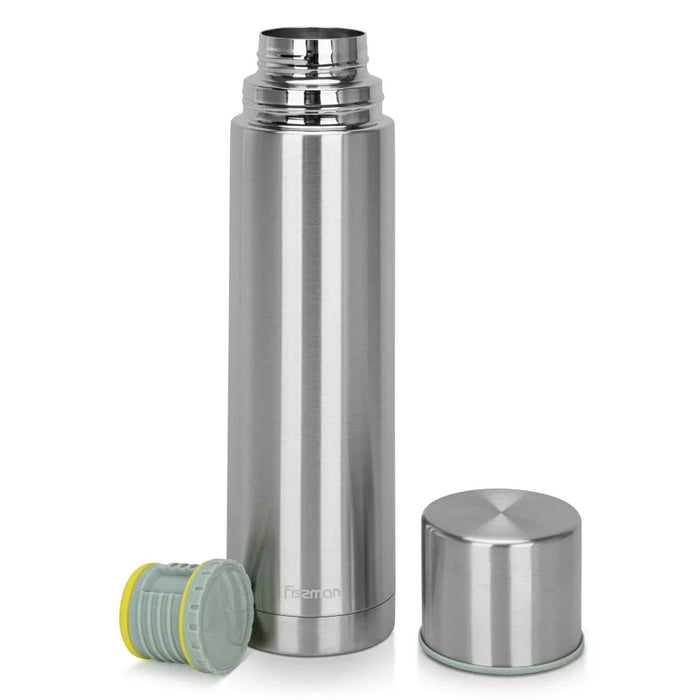 Fissman Double Wall Vacuum Flask - Stainless Steel - 1000 ml