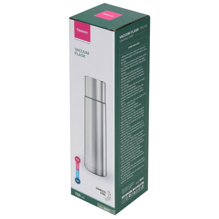 Fissman Double Wall Vacuum Flask - Stainless Steel - 1000 ml