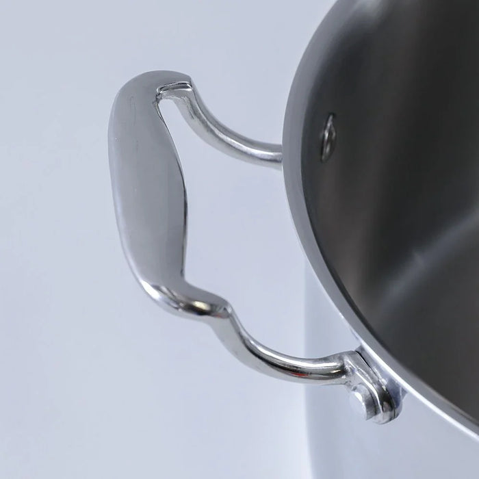 Celina Stainless Steel Casserole With Ss Lid 24X 12.5Cm Shinny Silver -2.5MM