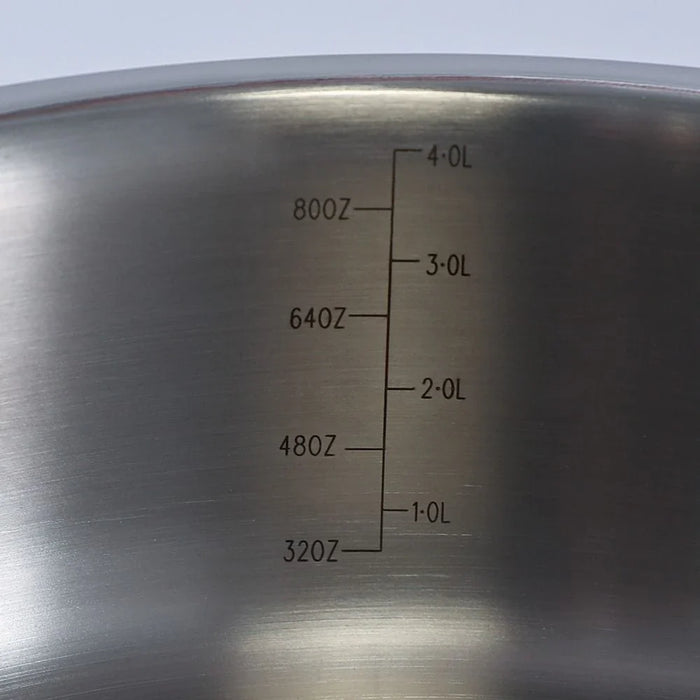 Celina Stainless Steel Shallow Pot With Ss Lid 28X28.0Cm Shinny Silver -2.5MM