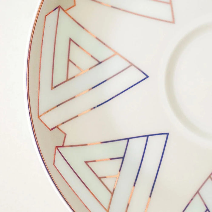 Lincoln Fine Bone China Espresso Cup & Saucer-White-100 ml