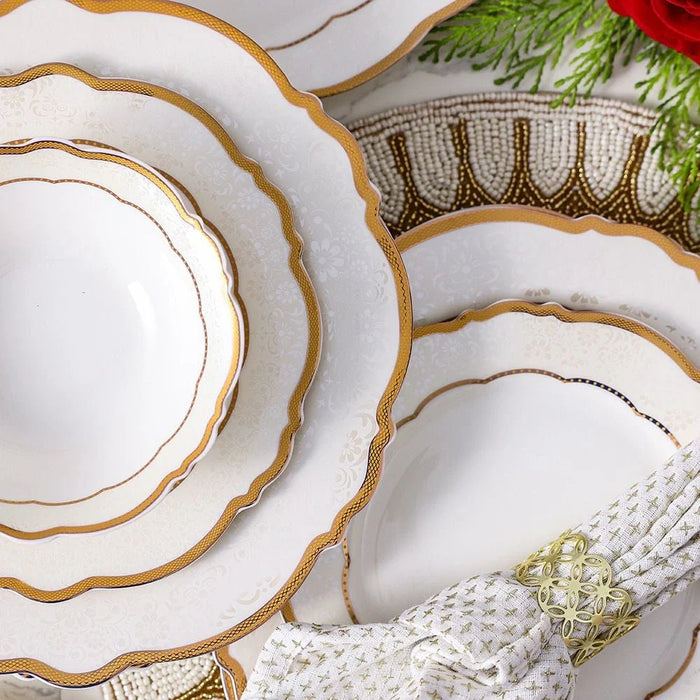 Aretha 32-Piece New Bone China Dinner Set -Serve 6