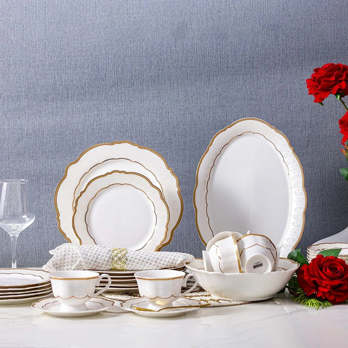Aretha 32-Piece New Bone China Dinner Set -Serve 6
