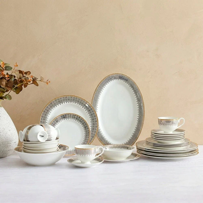 Charlotte 32-Piece New Bone China Dinner Set -Serve 6