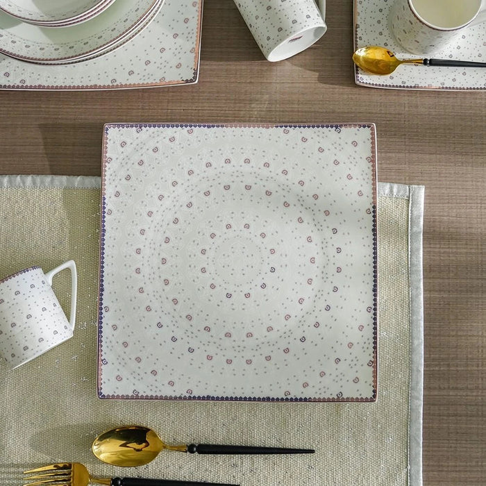 Raymer 20-Pc Fine Bone China Dinner Set-White-Serve 4