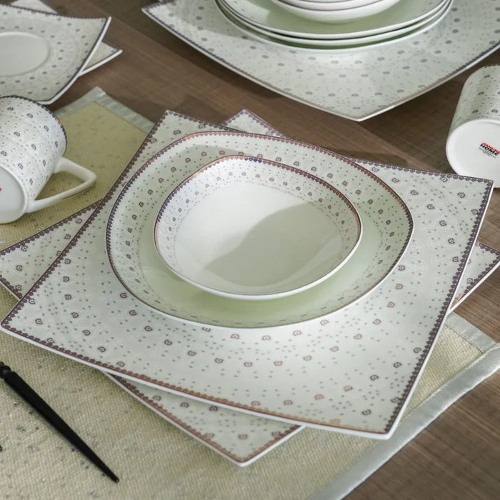 Raymer 20-Pc Fine Bone China Dinner Set-White-Serve 4