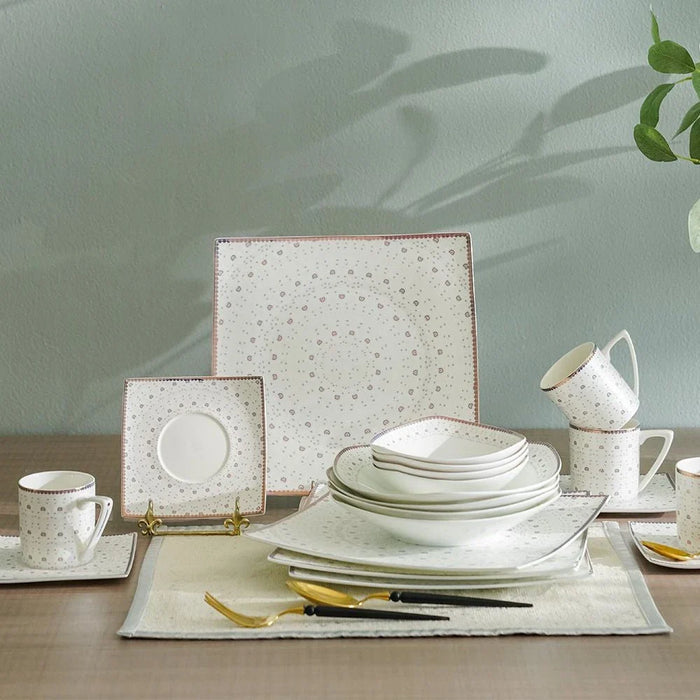 Raymer 20-Pc Fine Bone China Dinner Set-White-Serve 4