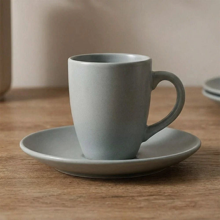 Apollo 16-Pc Color Glazed Stoneware Dinner Set - Grey - Serves 4