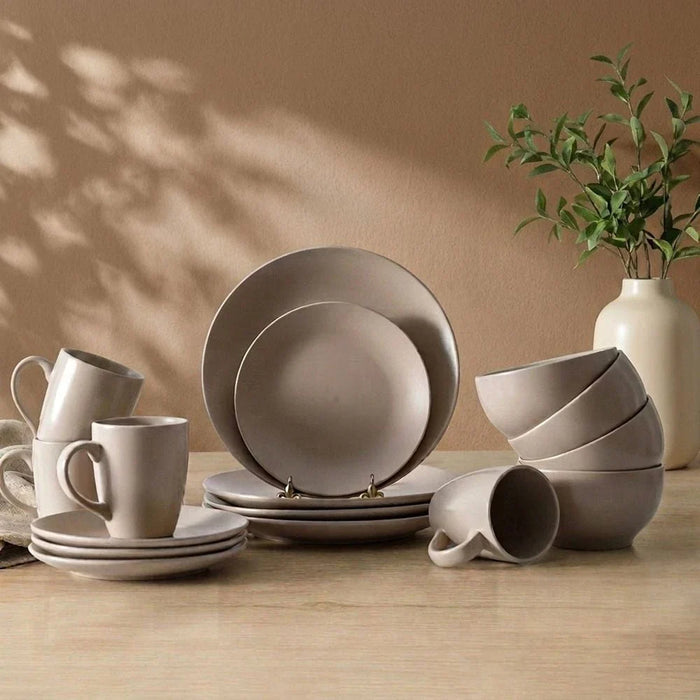 Apollo 16-Pc Color Glazed Stoneware Dinner Set - Serves 4