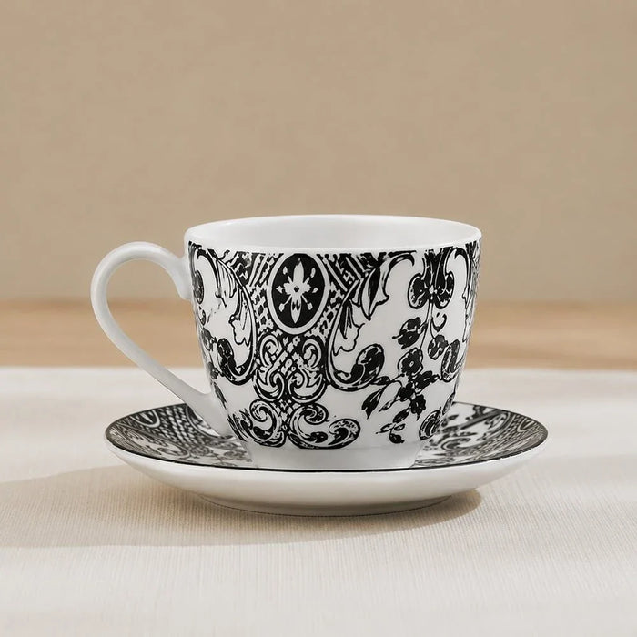 Angelika 20-Pc Porcelain Dinner Set-Black-Serves 4