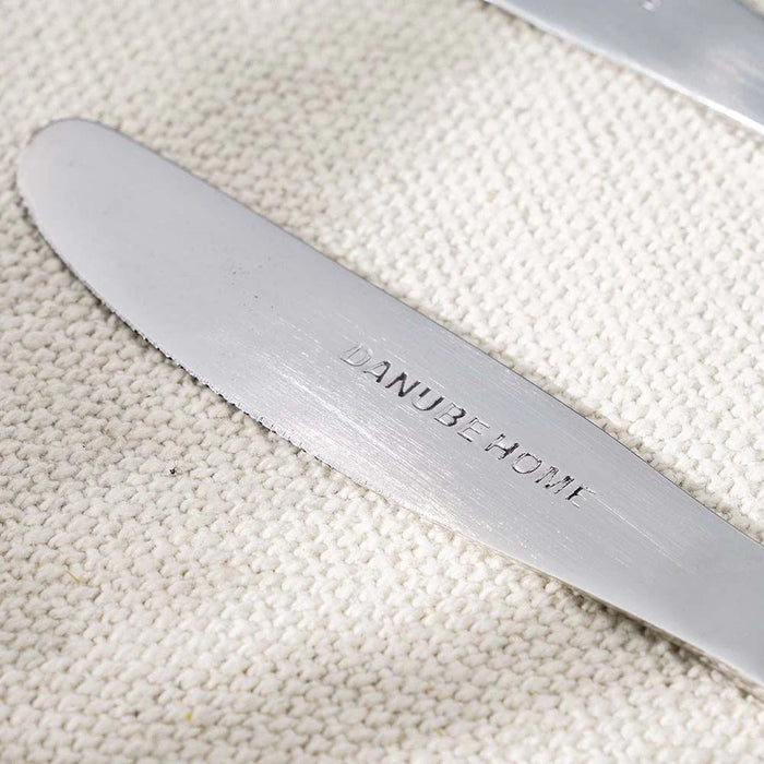 Dune 2-Pc Dinner Knife - Silver - 22x2.2 cm