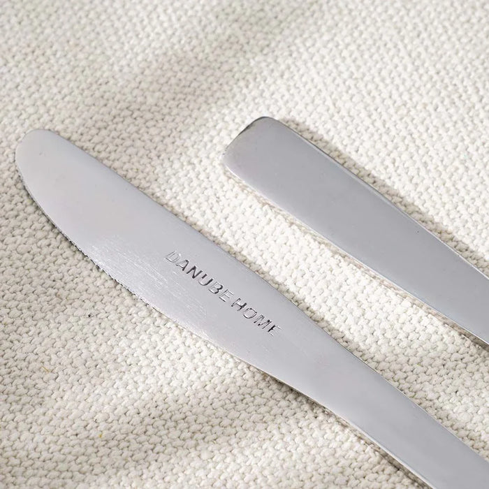 Dune 2-Pc Dinner Knife - Silver - 22x2.2 cm