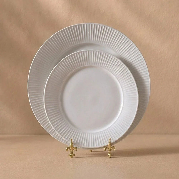 Apollo 16-Pc Embossed New Bone China Dinner Set-Serves 4