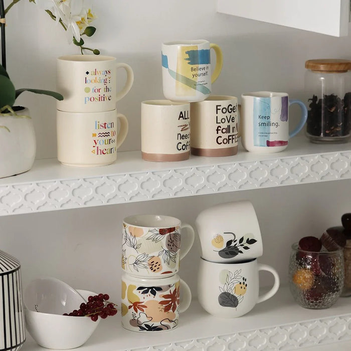 Danube Essential 2-Pc New Bone China Mug Set-Pink/Blue-645 ml