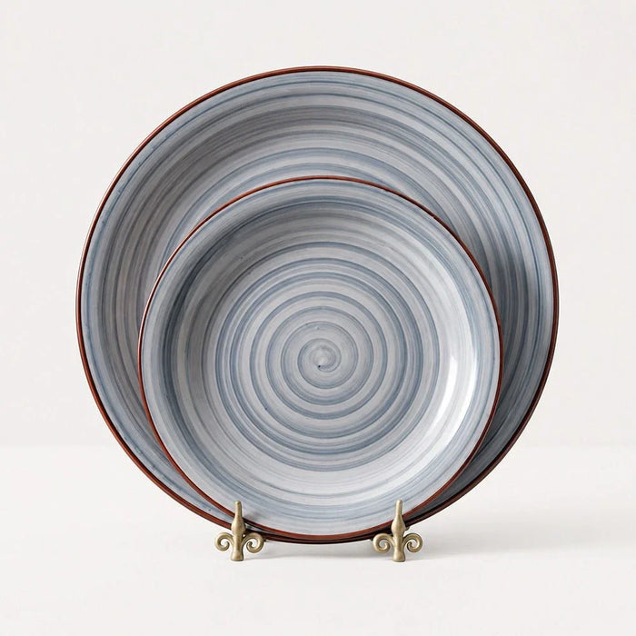 Apollo 16-Piece Hand Painted Stoneware Dinner Set